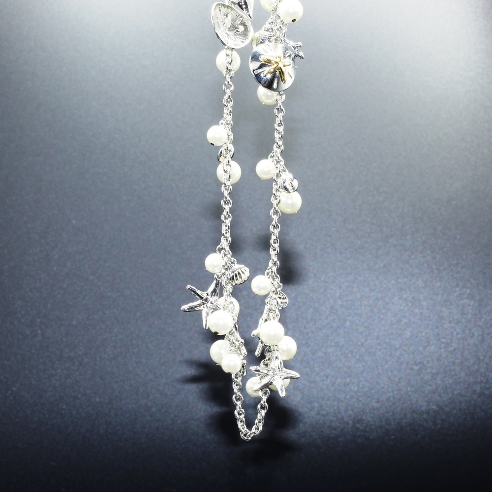 Charter Club Charm & Pearl Sea Life Strand Necklac